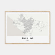 Trujillo Map Landscape Poster