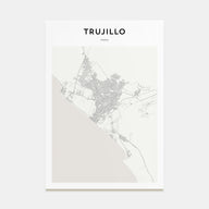 Trujillo Map Portrait Poster