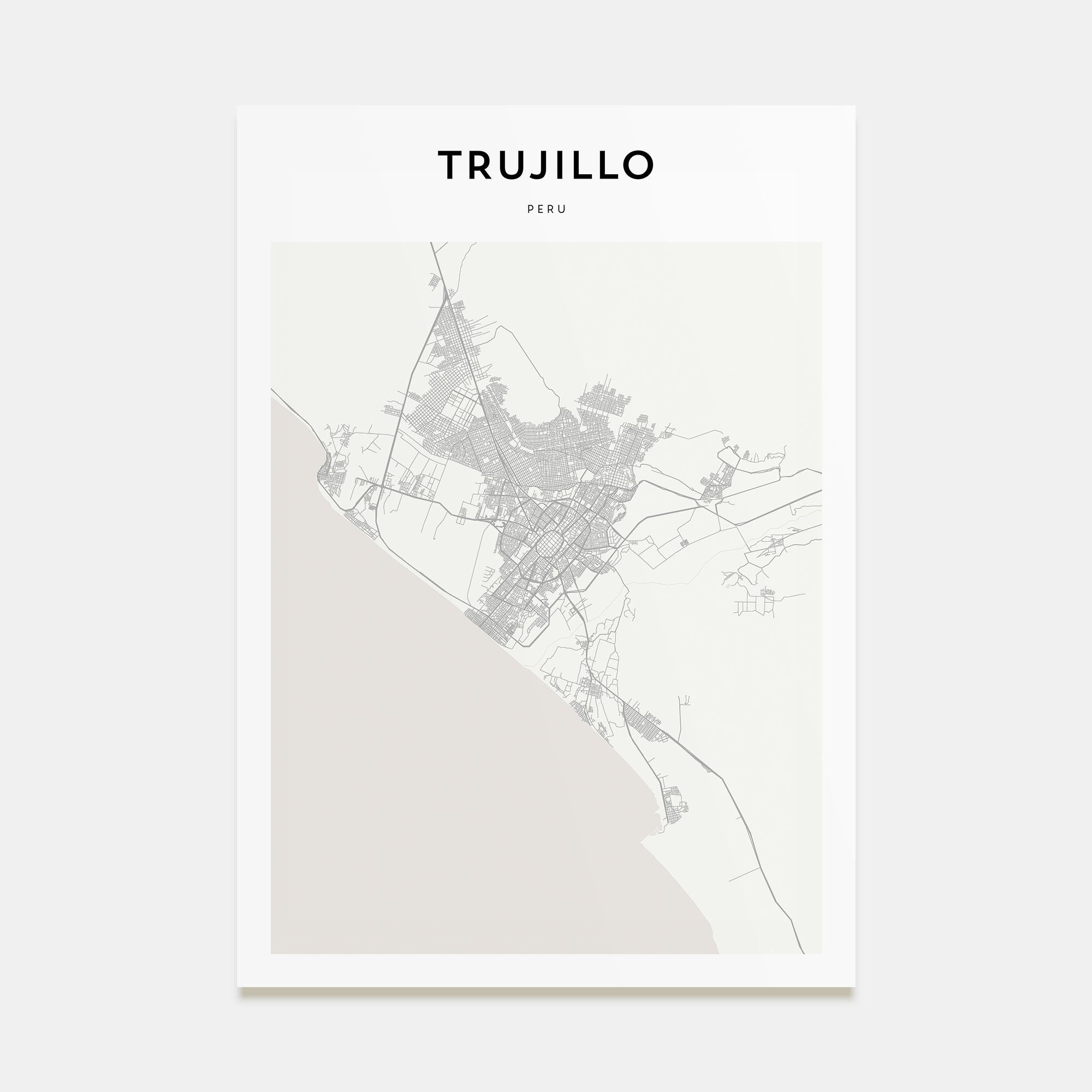 Trujillo Map Portrait Poster