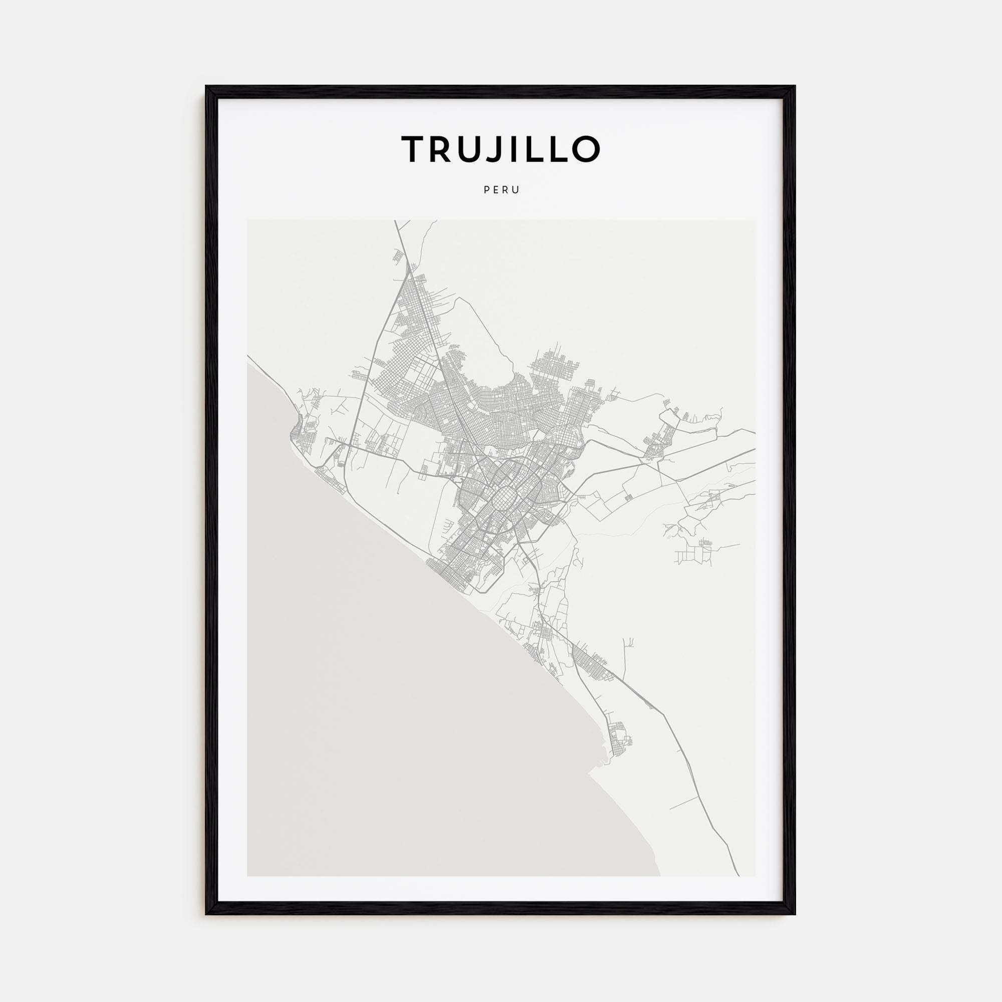 Trujillo Map Portrait Poster