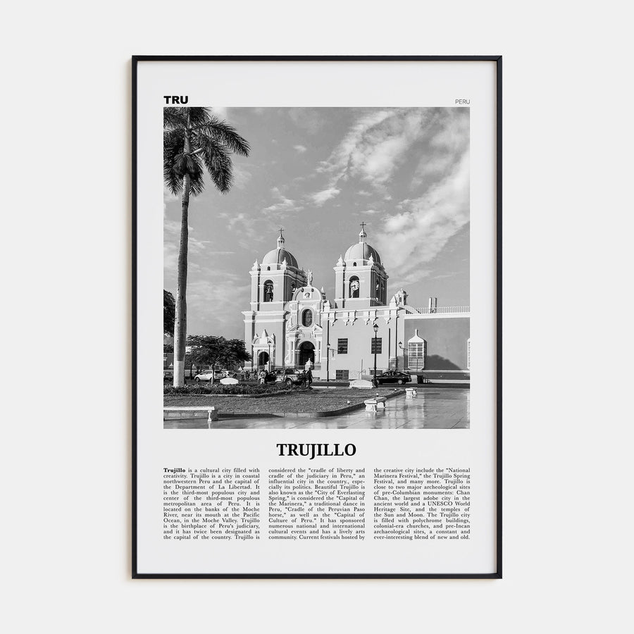 Trujillo Travel B&W Poster