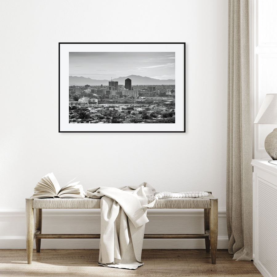 Tucson Landscape B&W Poster