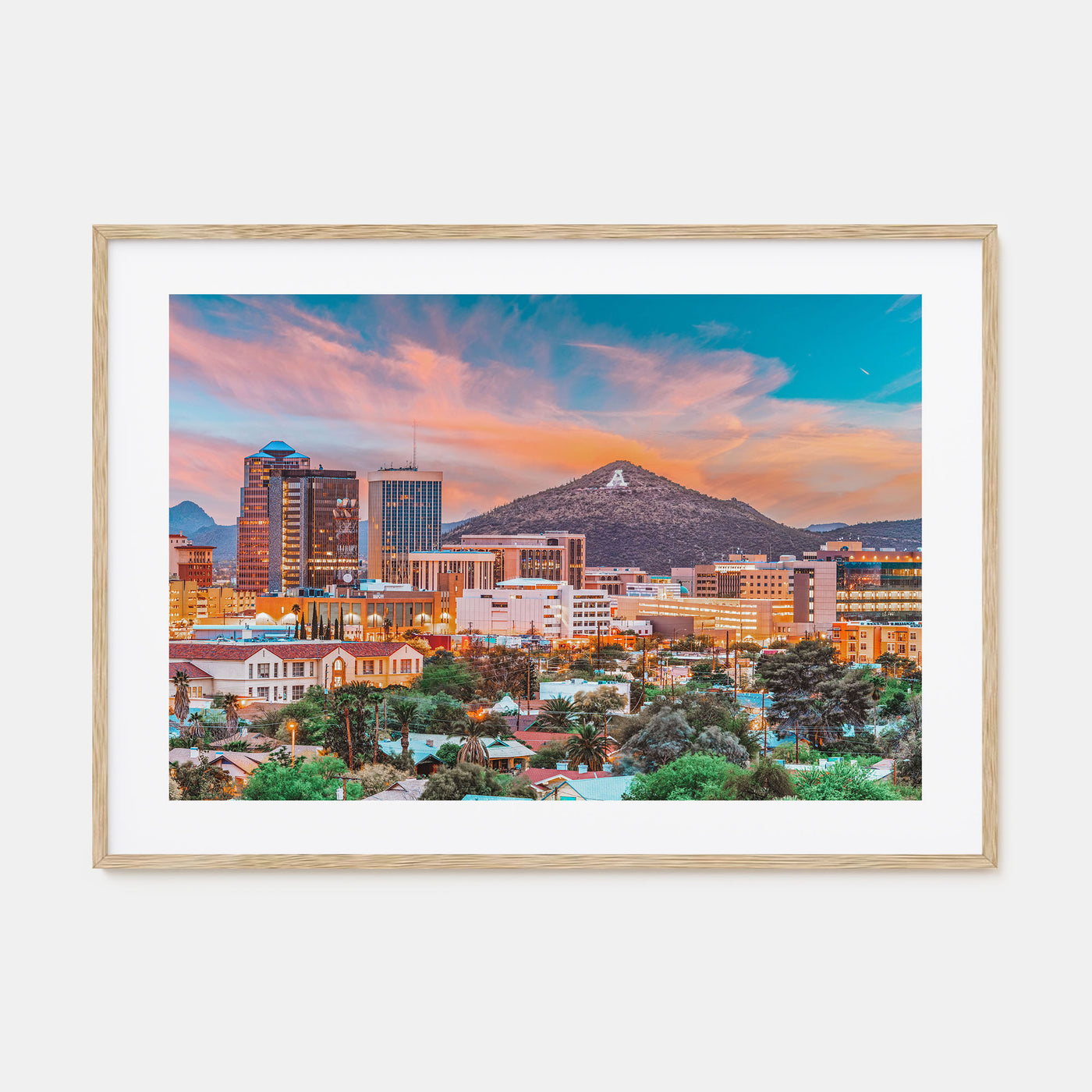 Tucson Landscape Color Poster