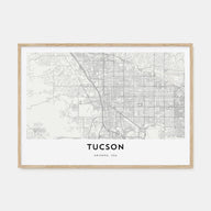 Tucson Map Landscape Poster