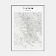 Tucson Map Portrait Poster