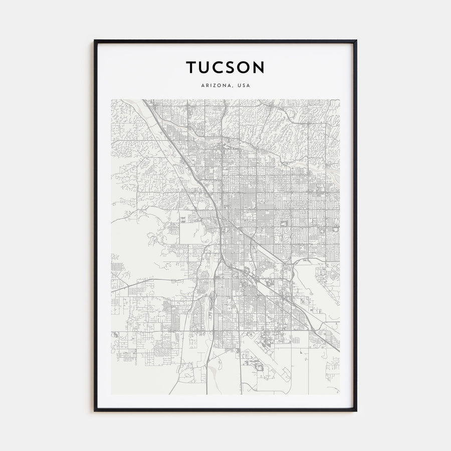 Tucson Map Portrait Poster