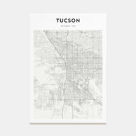 Tucson Map Portrait Poster