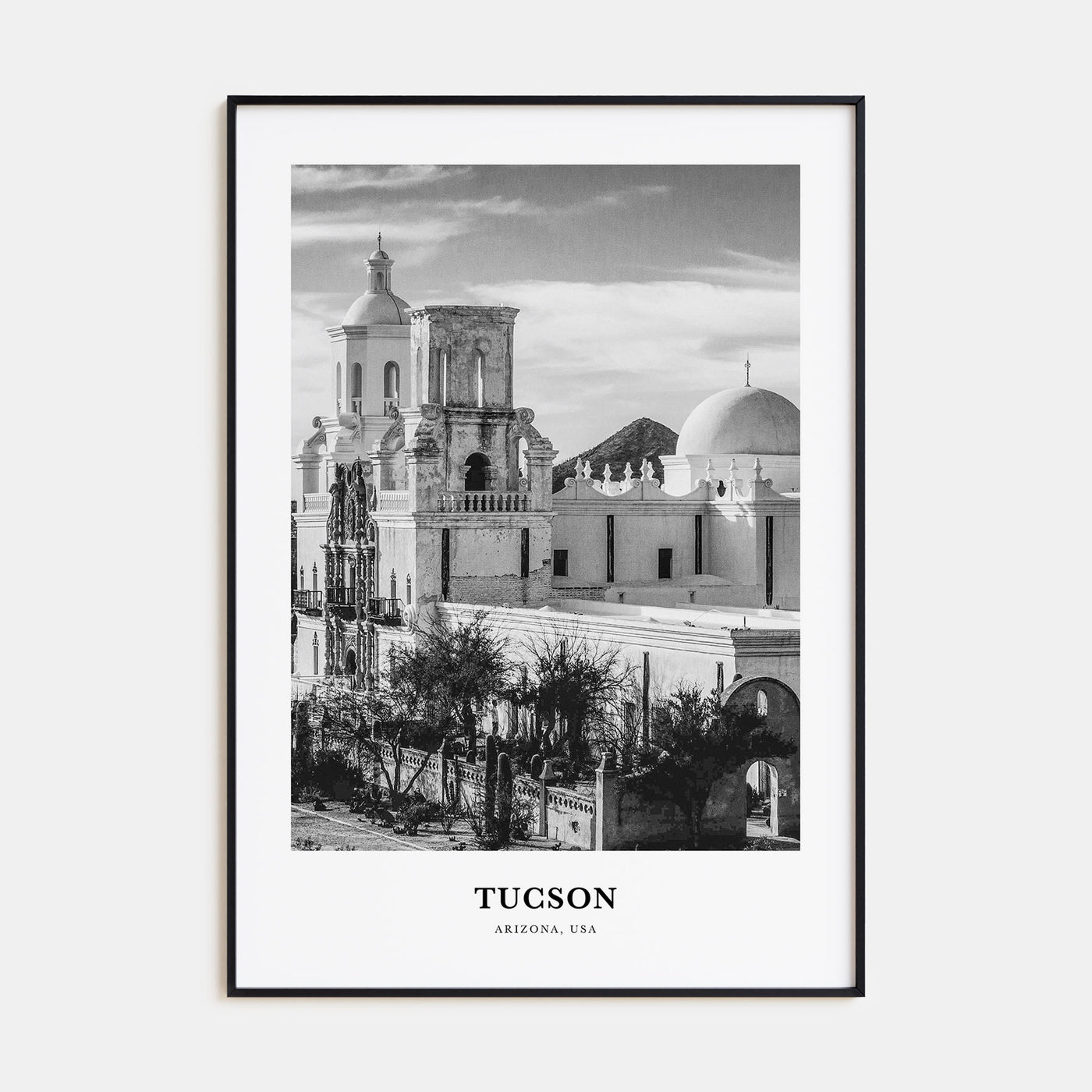 Tucson Portrait B&W No 1 Poster