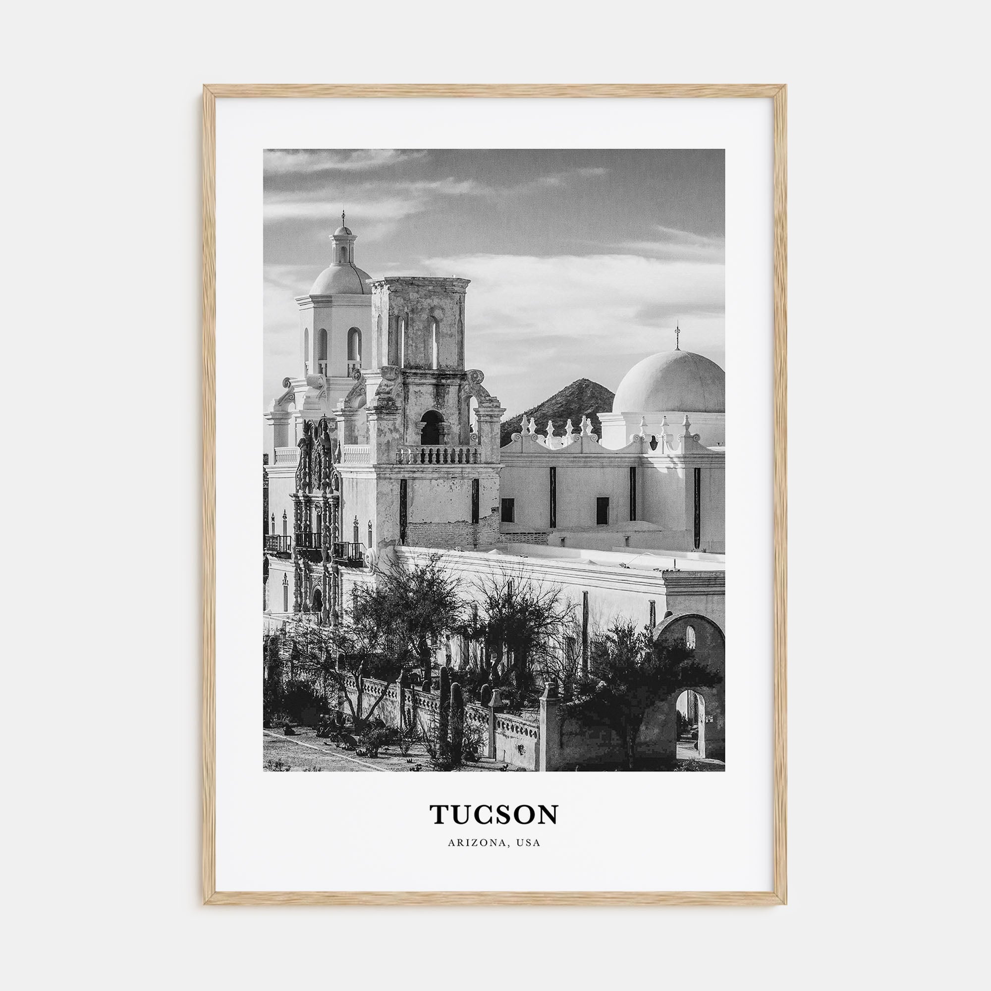 Tucson Portrait B&W No 1 Poster