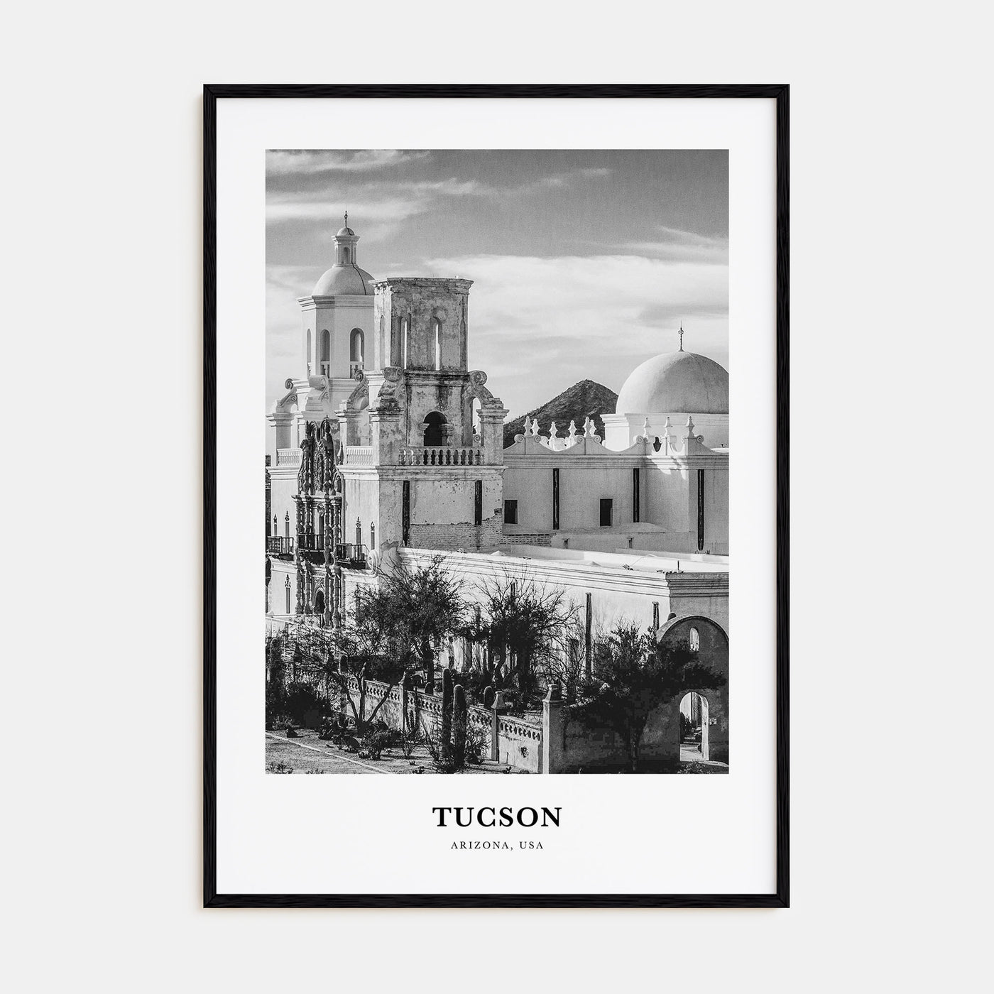 Tucson Portrait B&W No 1 Poster