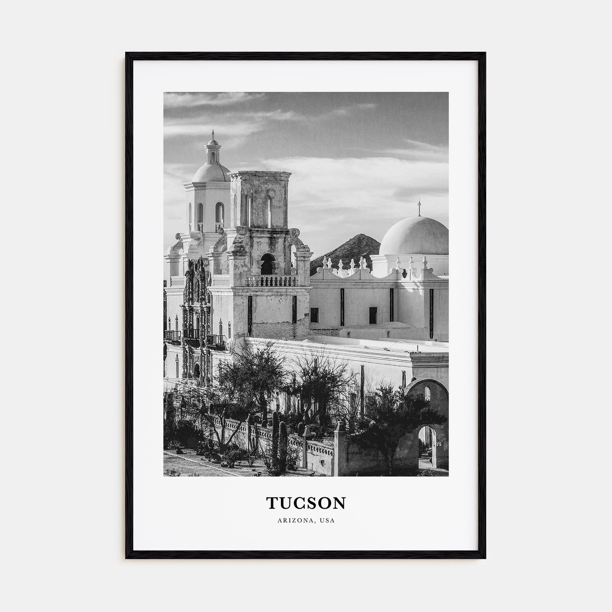 Tucson Portrait B&W No 1 Poster
