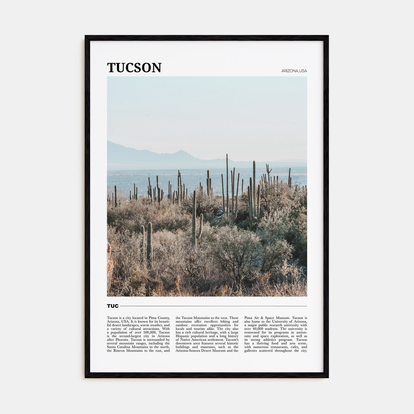 Tucson Travel Color No 1 Poster
