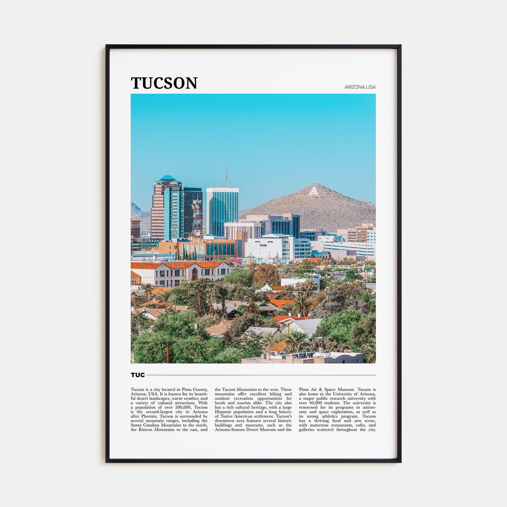 Tucson Travel Color No 2 Poster