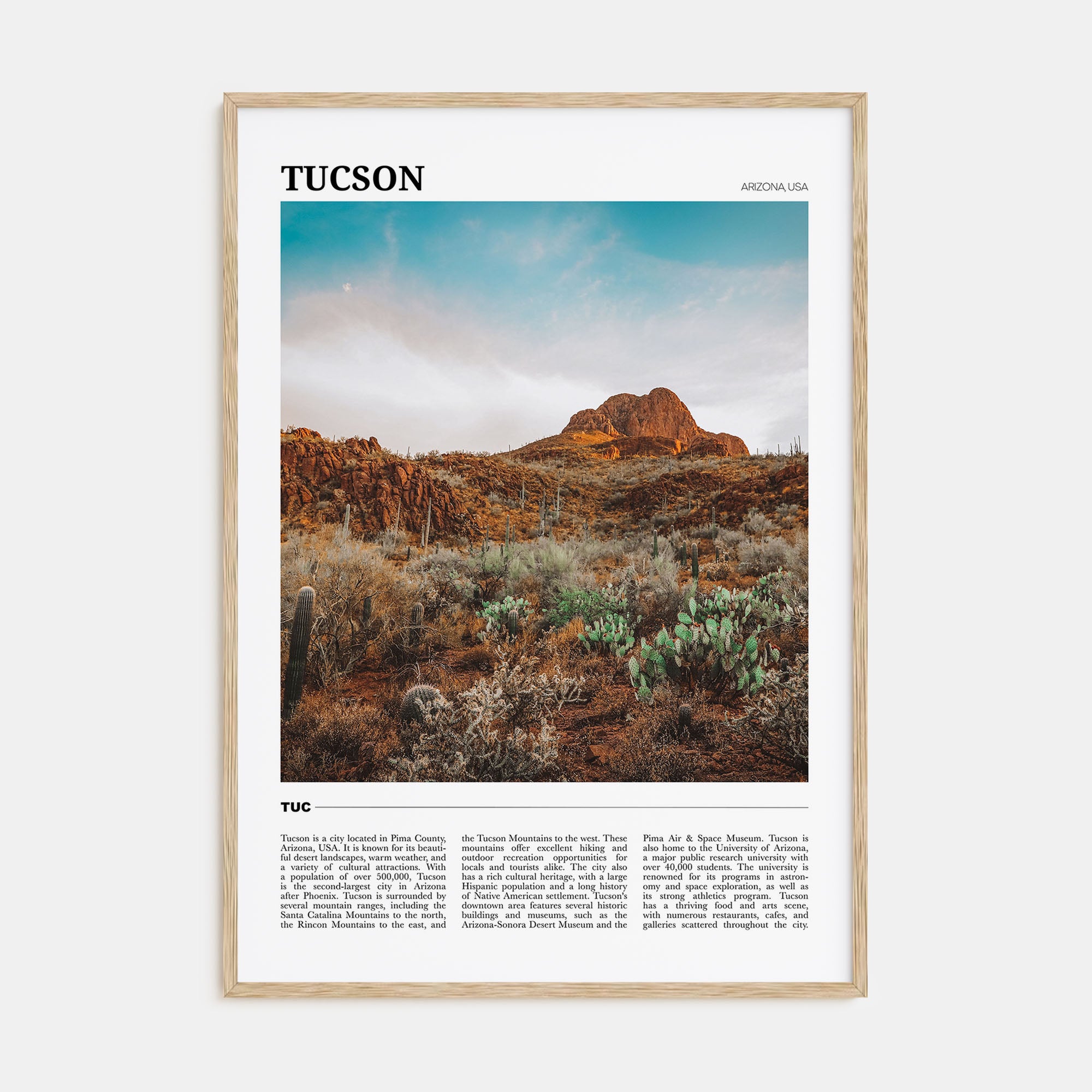 Tucson Travel Color No 3 Poster