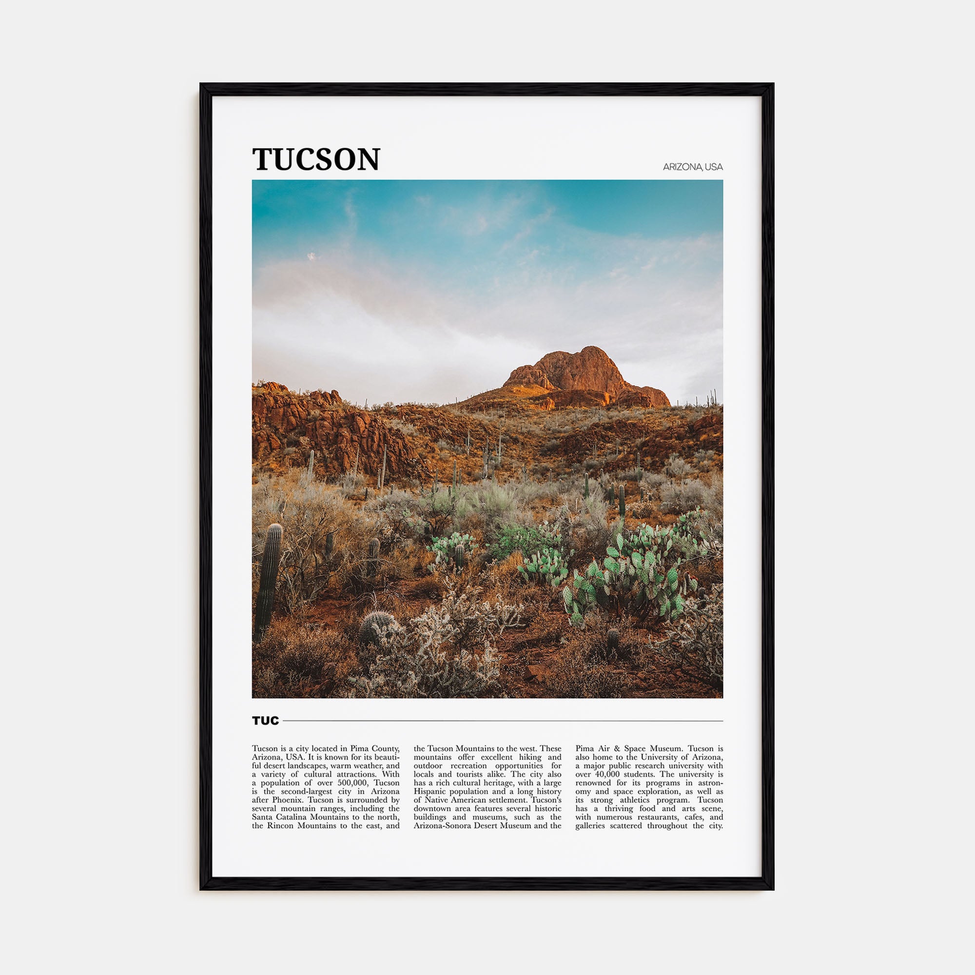 Tucson Travel Color No 3 Poster