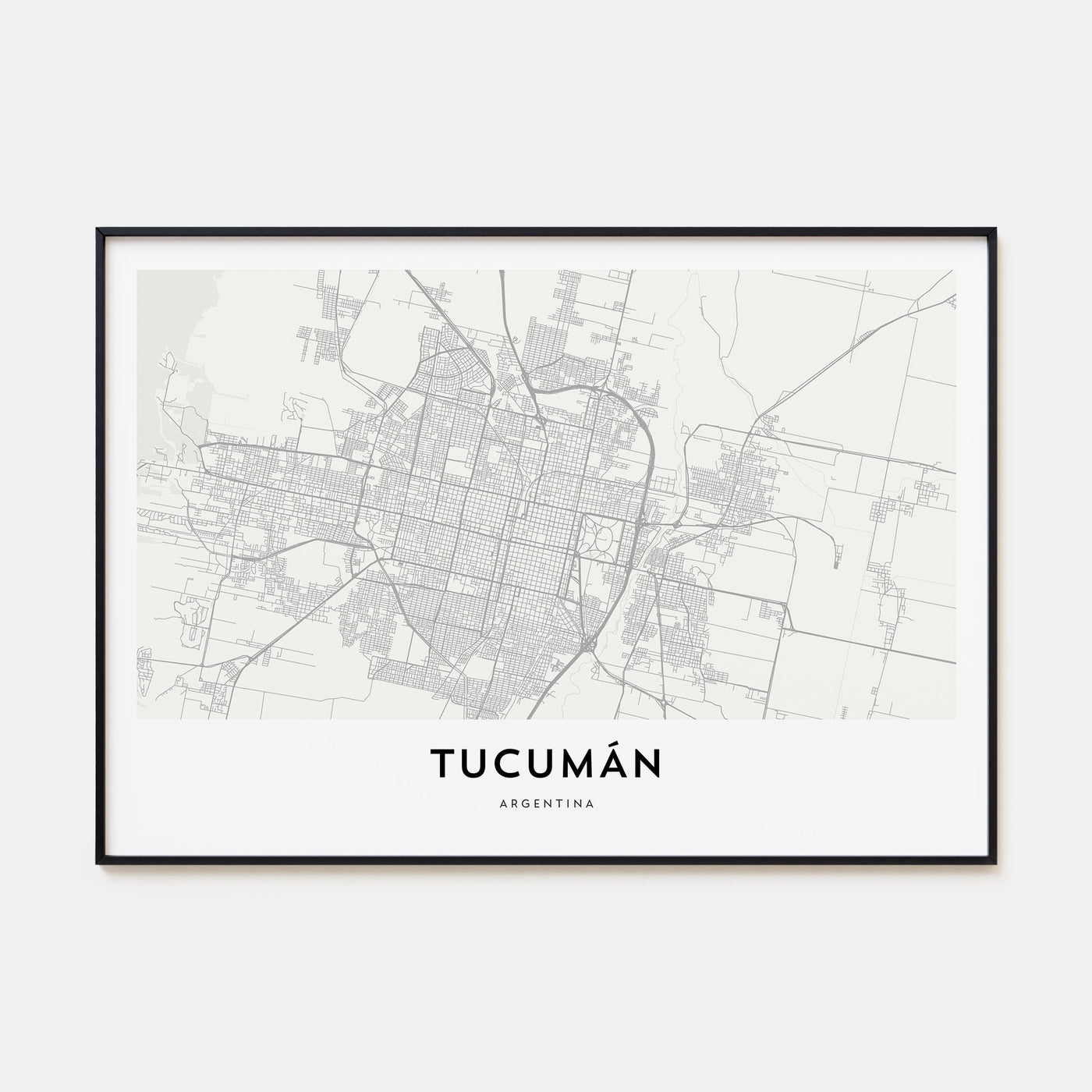 Tucumán Map Landscape Poster