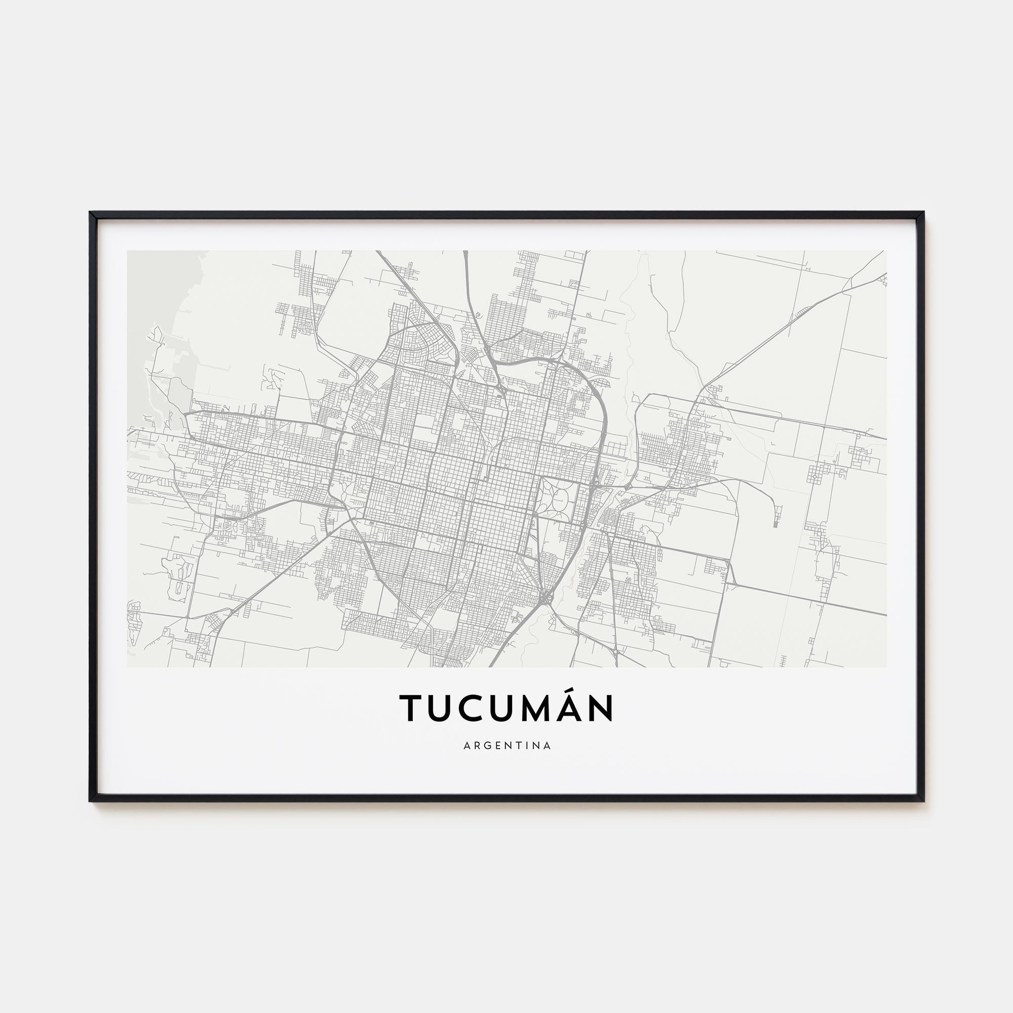 Tucumán Map Landscape Poster