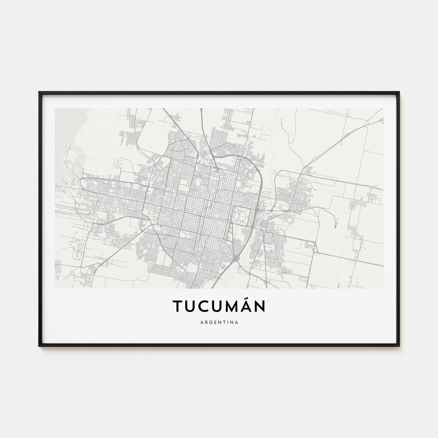 Tucumán Map Landscape Poster