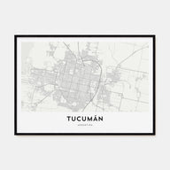 Tucumán Map Landscape Poster