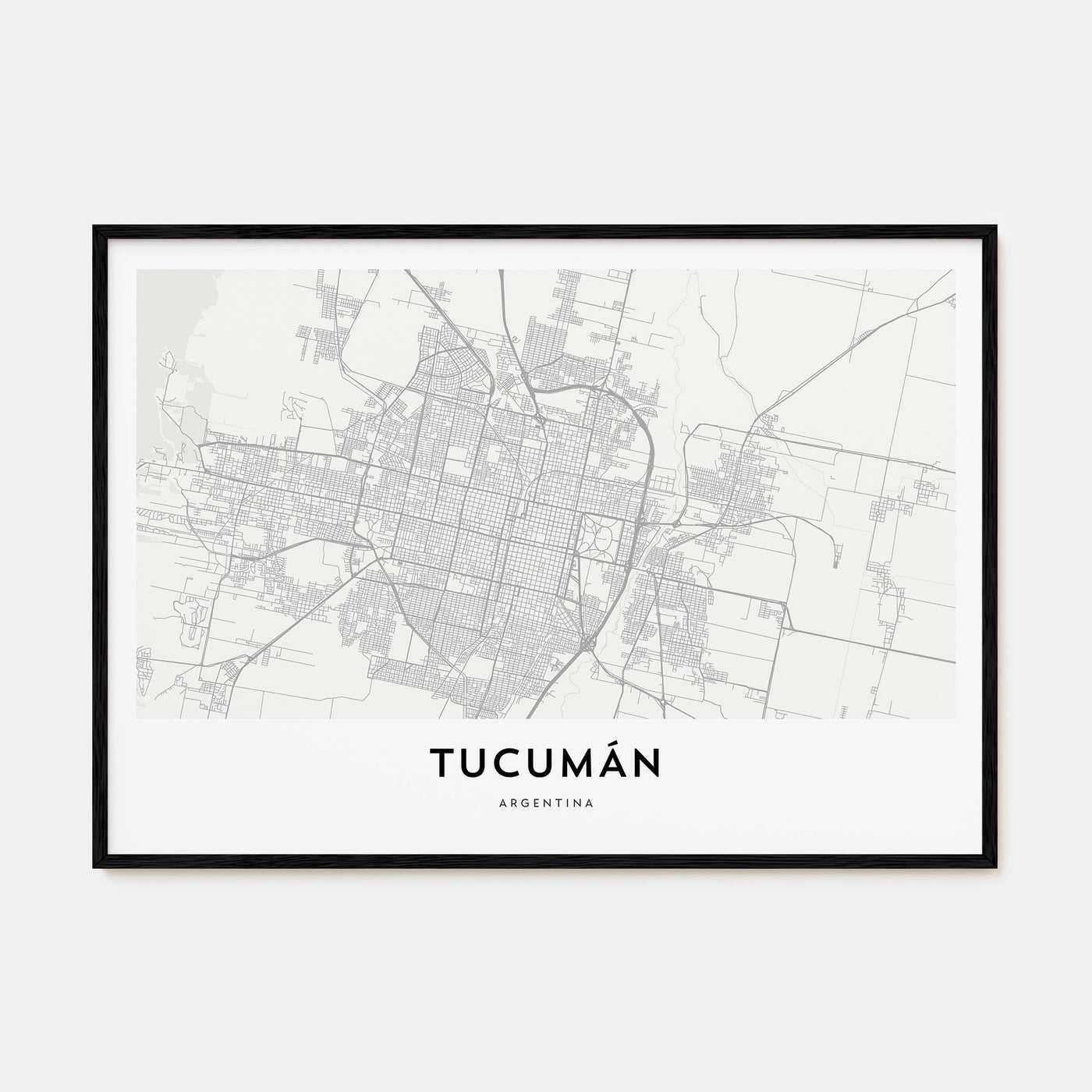 Tucumán Map Landscape Poster
