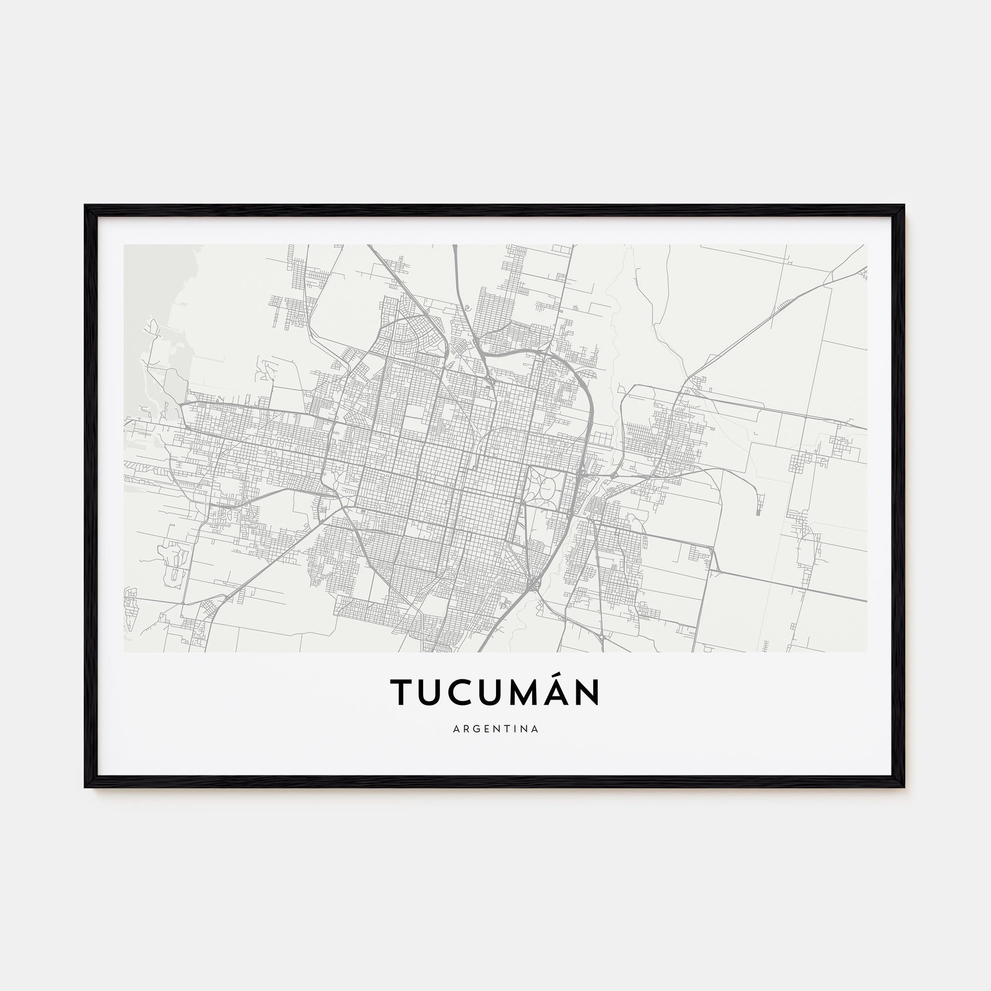 Tucumán Map Landscape Poster
