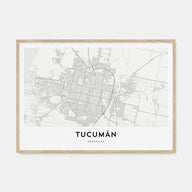 Tucumán Map Landscape Poster