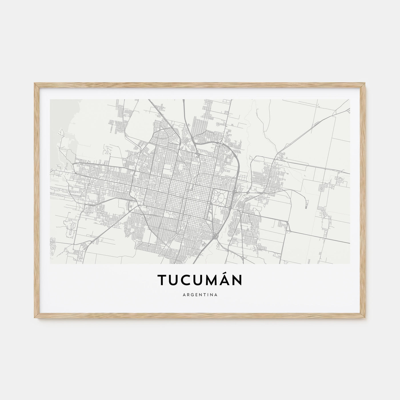 Tucumán Map Landscape Poster