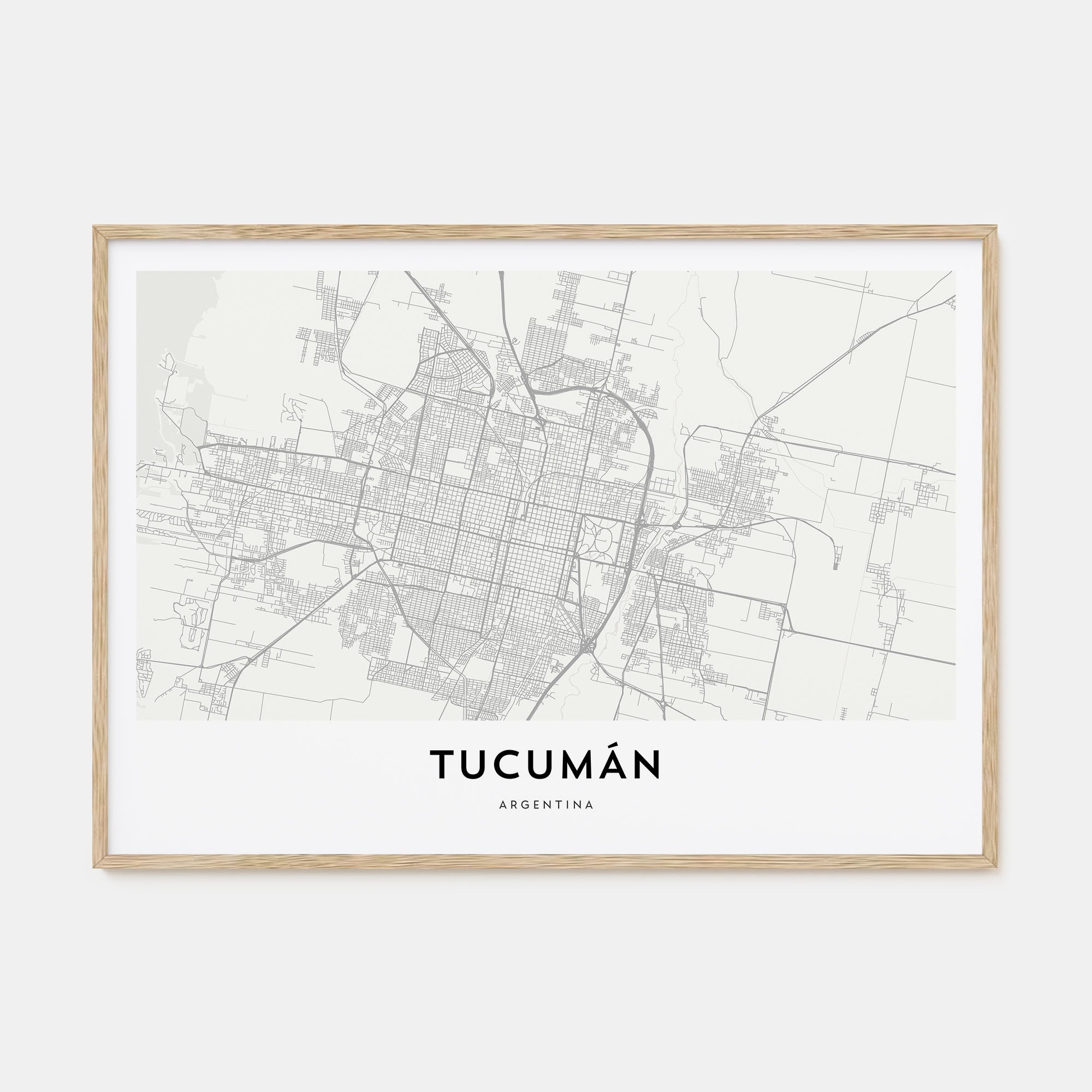 Tucumán Map Landscape Poster