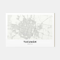 Tucumán Map Landscape Poster