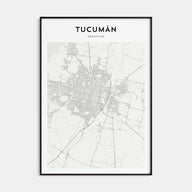 Tucumán Map Portrait Poster