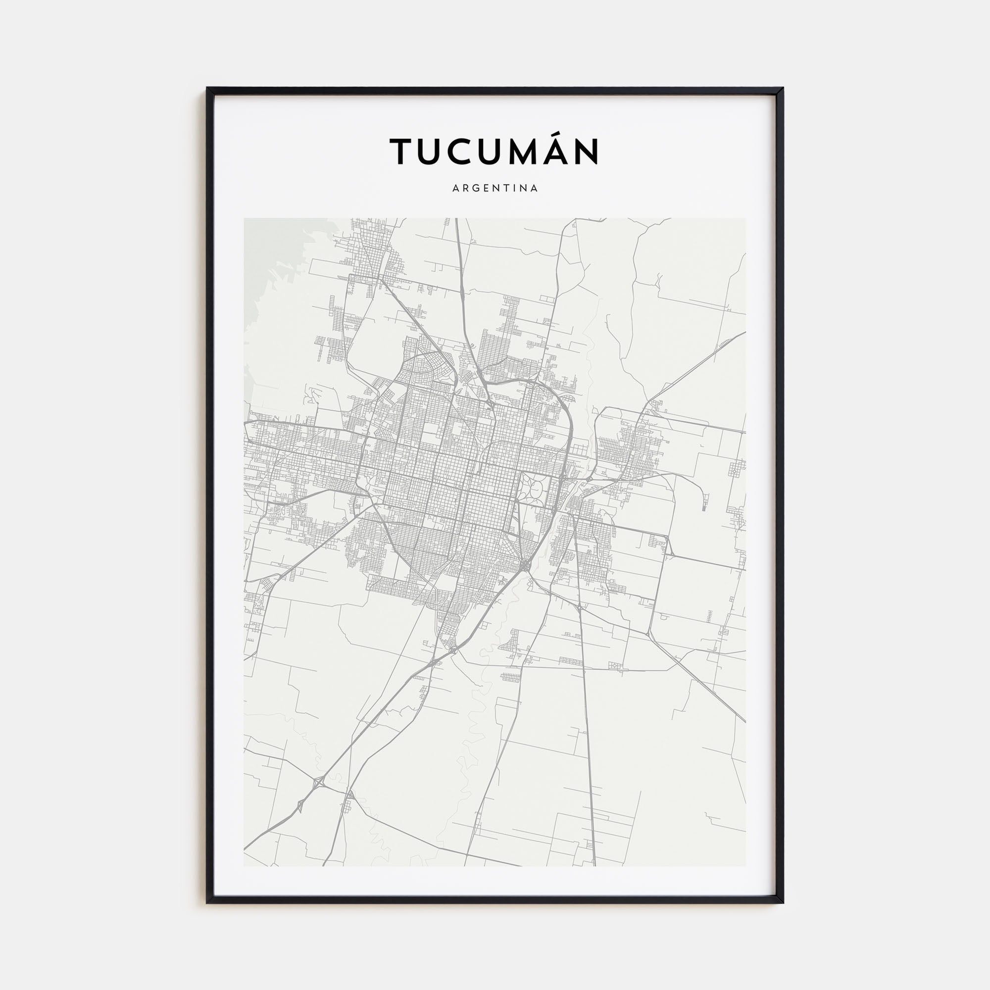 Tucumán Map Portrait Poster