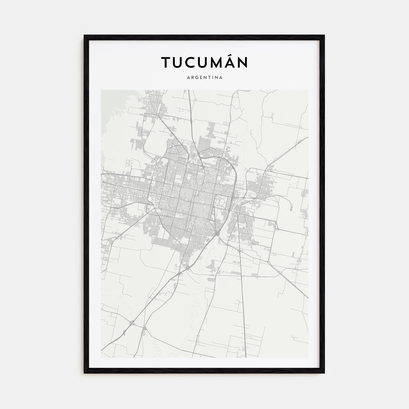 Tucumán Map Portrait Poster