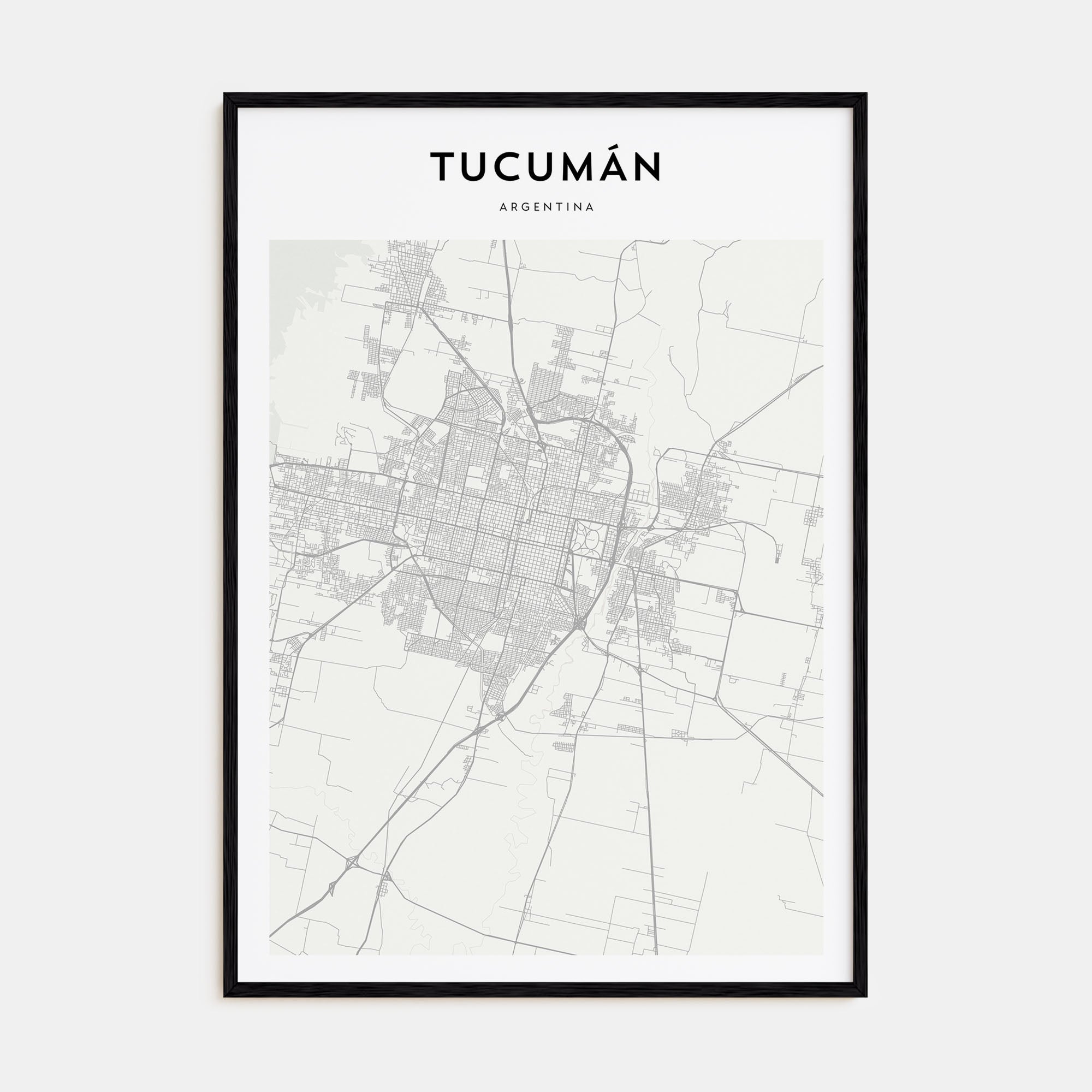 Tucumán Map Portrait Poster