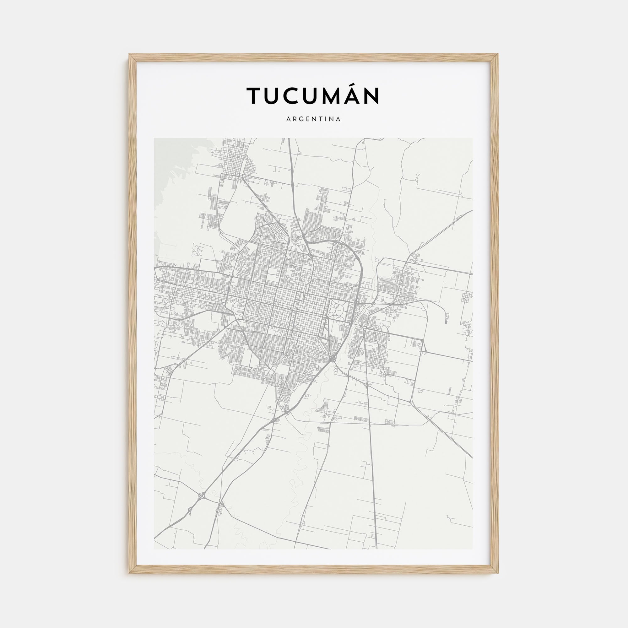 Tucumán Map Portrait Poster