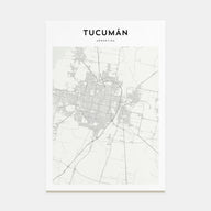 Tucumán Map Portrait Poster
