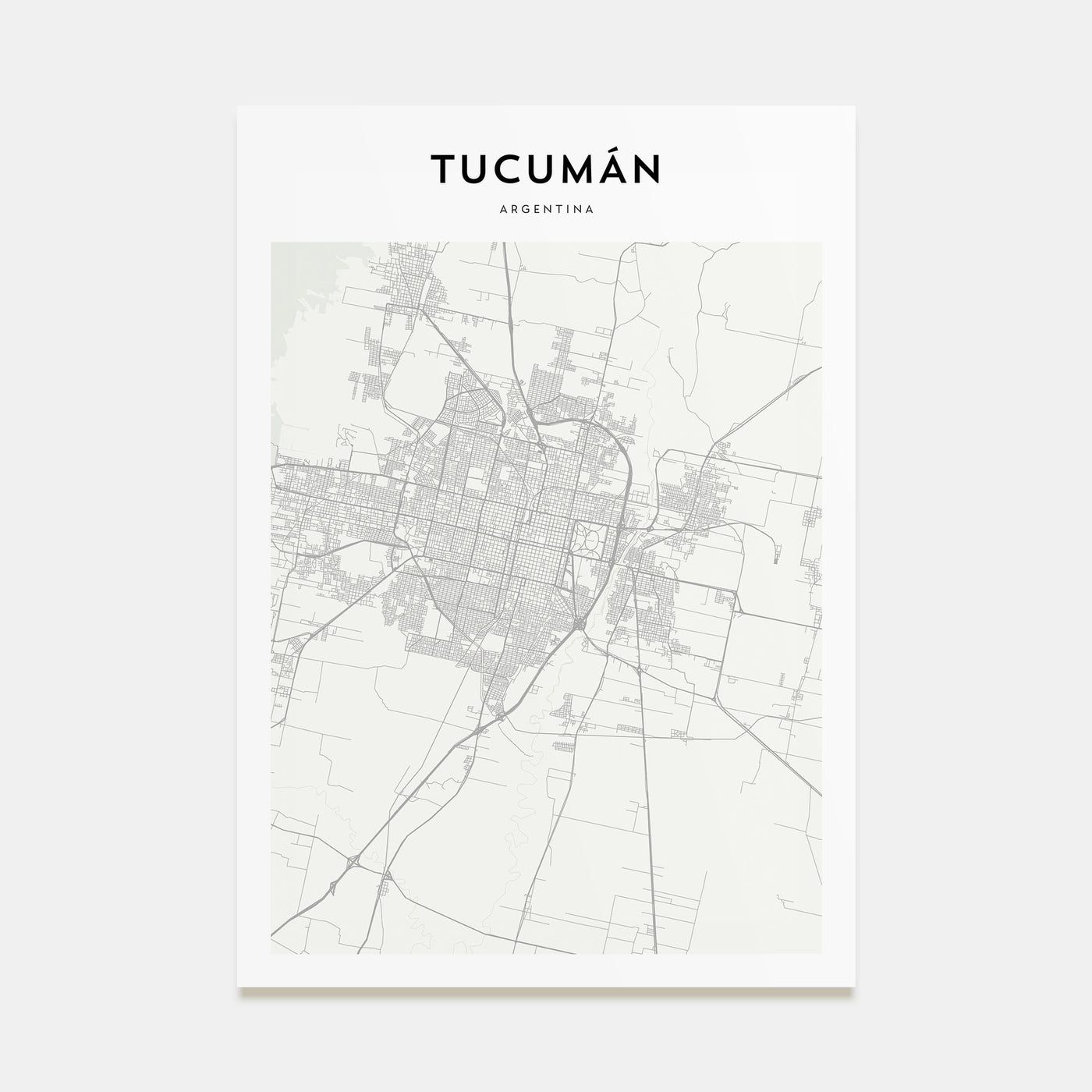 Tucumán Map Portrait Poster