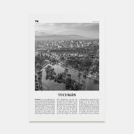 Tucumán Travel B&W Poster