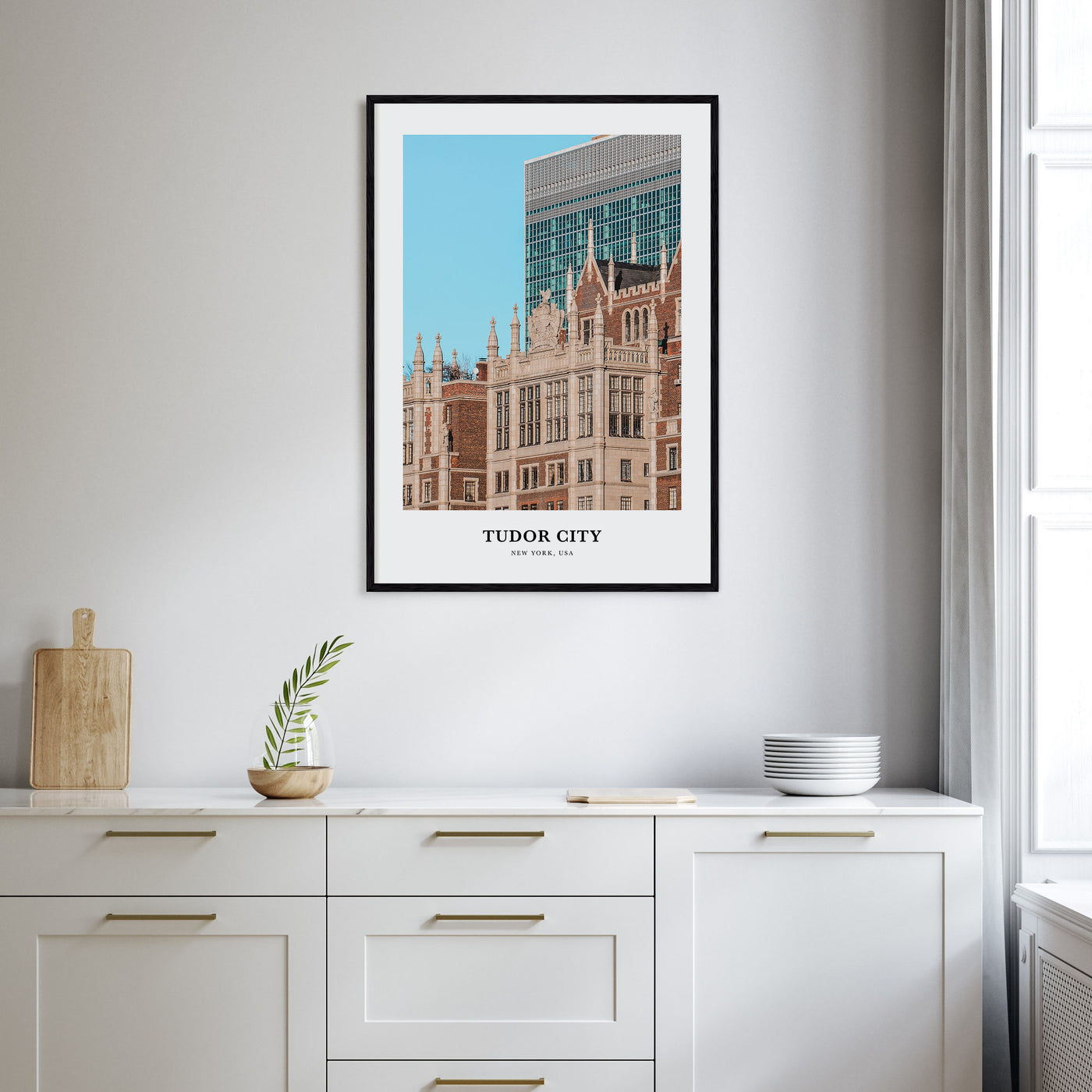 Tudor City Portrait Color Poster