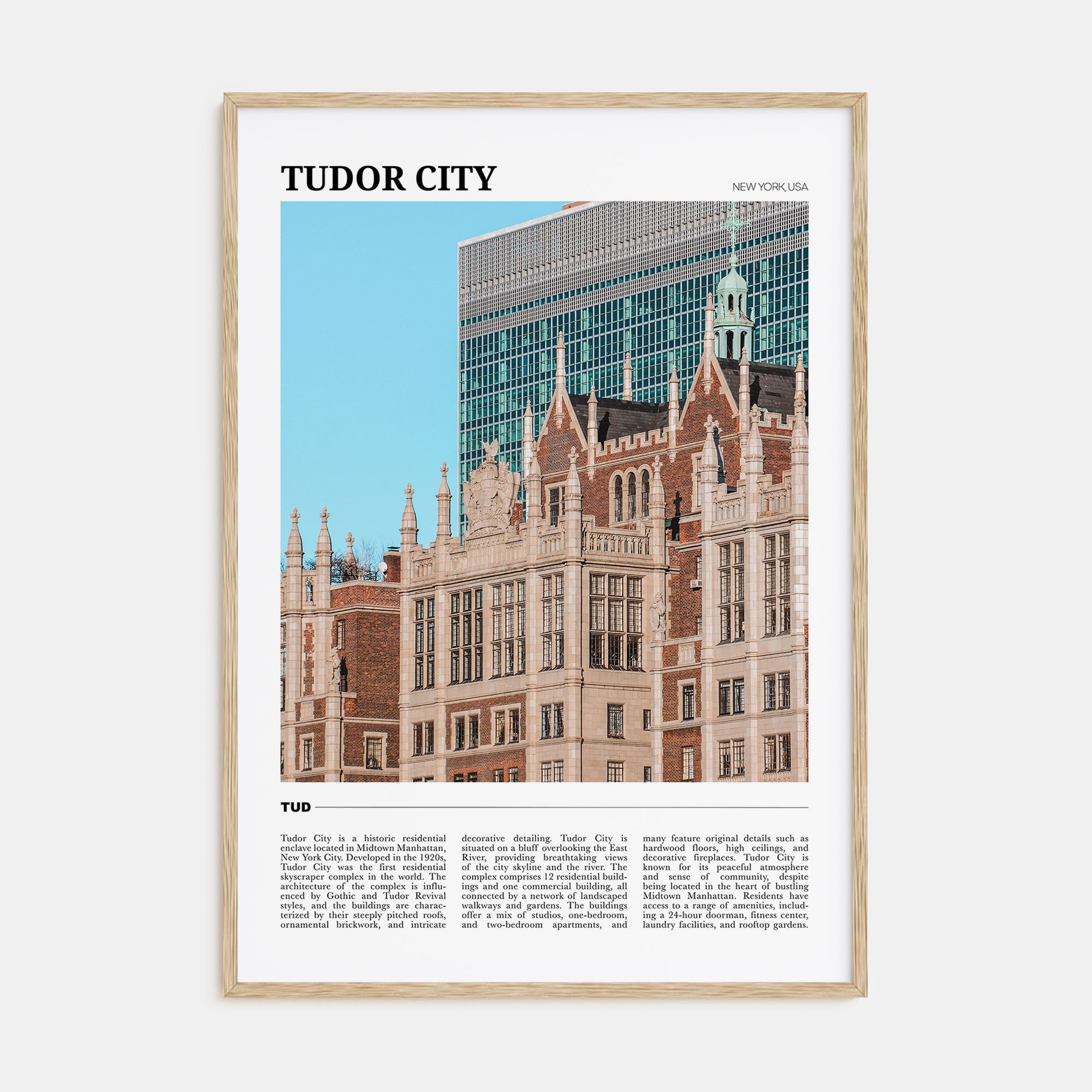 Tudor City Travel Color Poster
