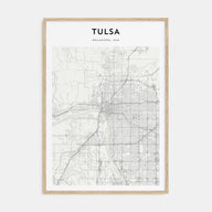 Tulsa Map Portrait Poster