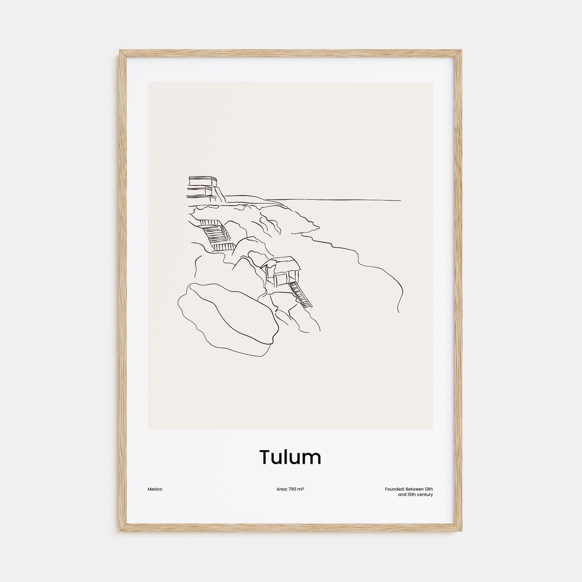 Tulum Drawn Poster
