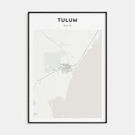 Tulum Map Portrait Poster