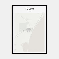 Tulum Map Portrait Poster