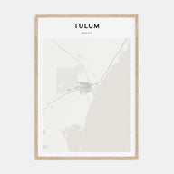 Tulum Map Portrait Poster