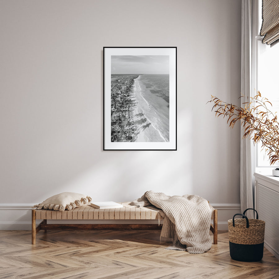 Tulum Photo B&W Poster