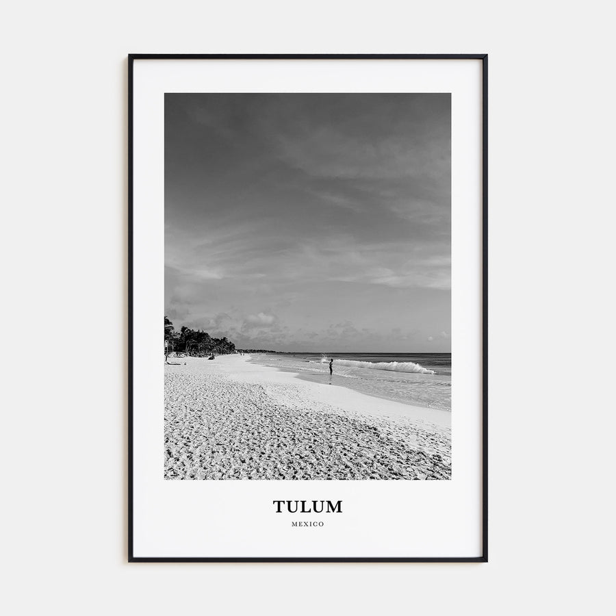 Tulum Portrait B&W No 1 Poster