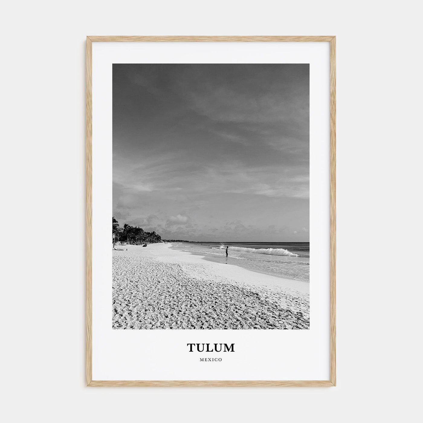 Tulum Portrait B&W No 1 Poster