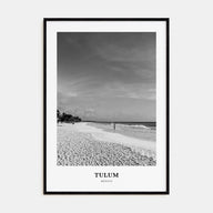 Tulum Portrait B&W No 1 Poster