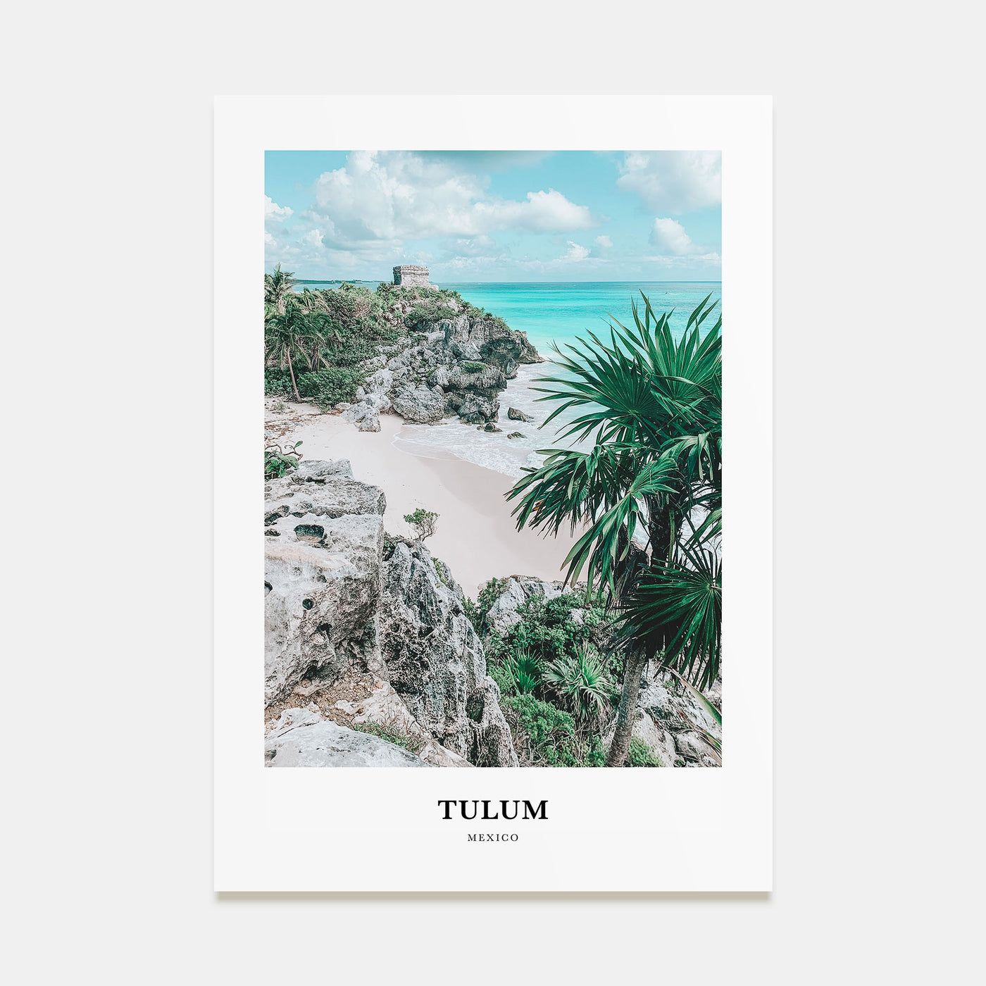 Tulum Portrait Color Poster