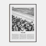 Tulum Travel B&W No 2 Poster